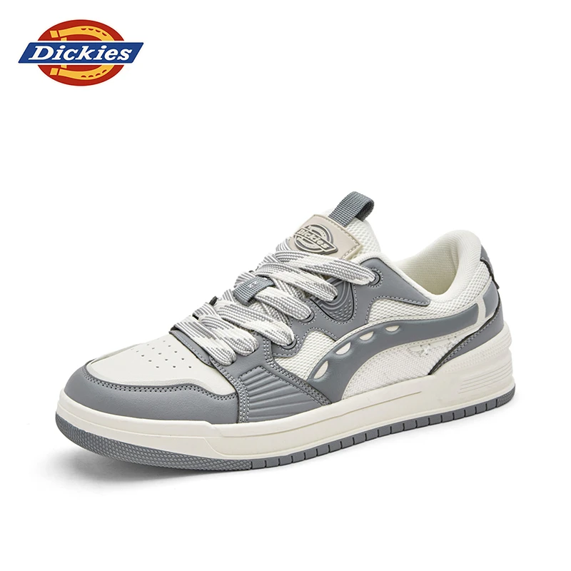 Dickies男鞋白灰色板鞋2025新款冬季低帮百搭时尚流光风休闲板鞋