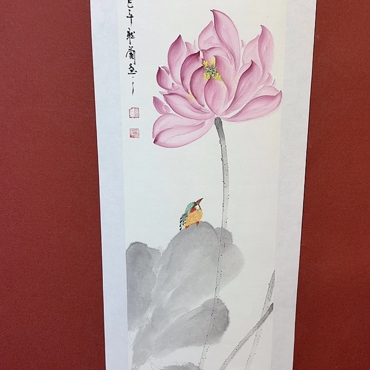 国画听兰老师花鸟