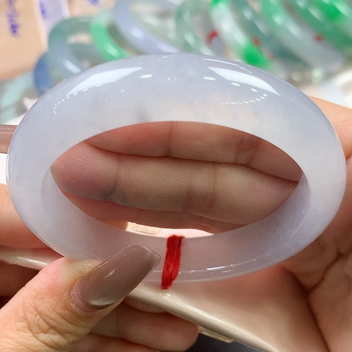 翡翠未镶嵌手镯55正圈