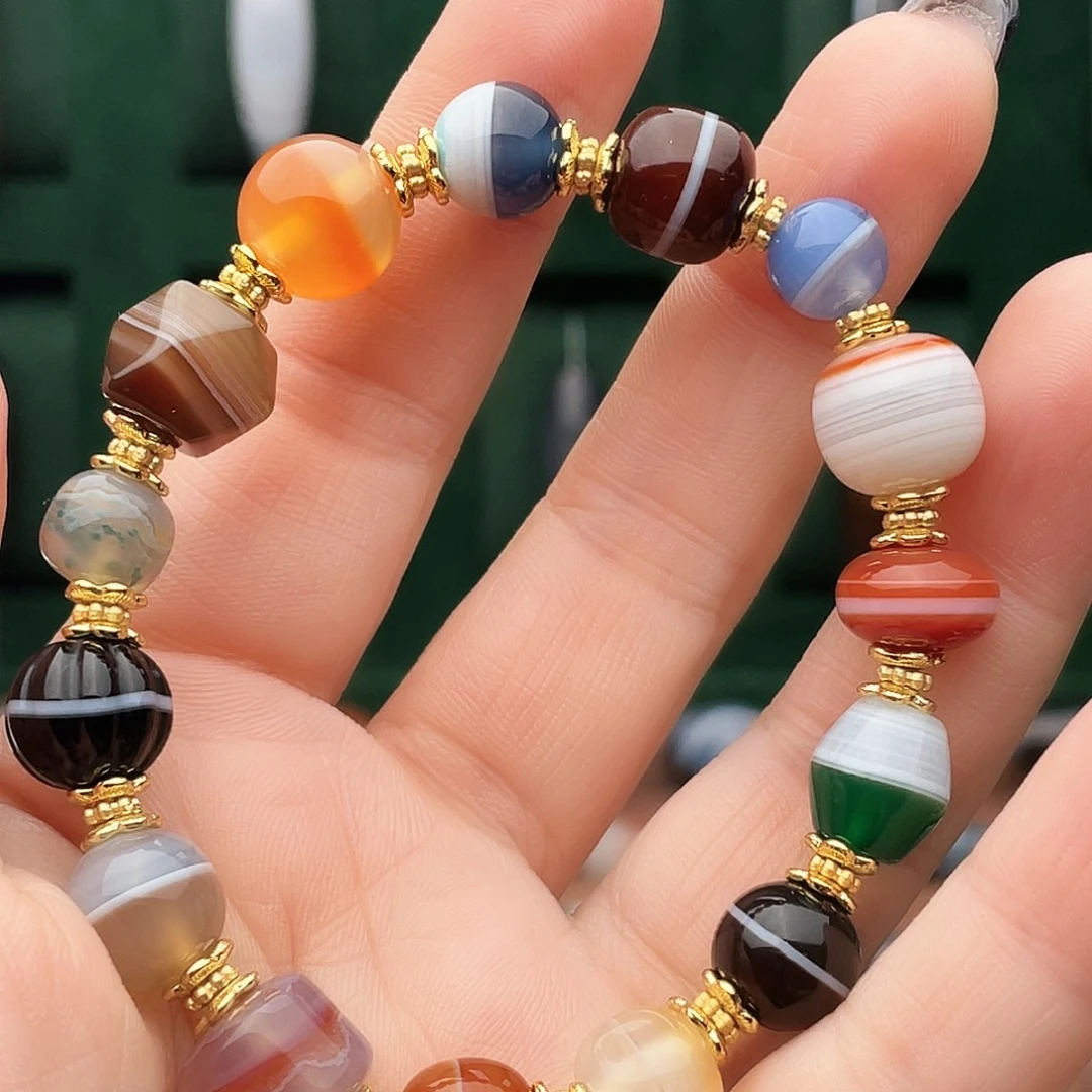 玛瑙/玉髓合金珠宝半成品