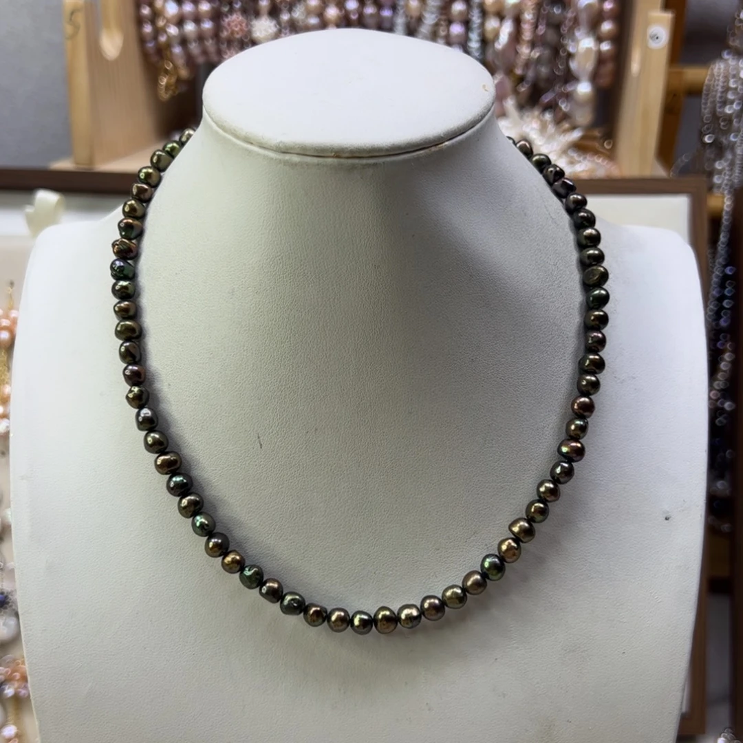 淡水珍珠手绳合金