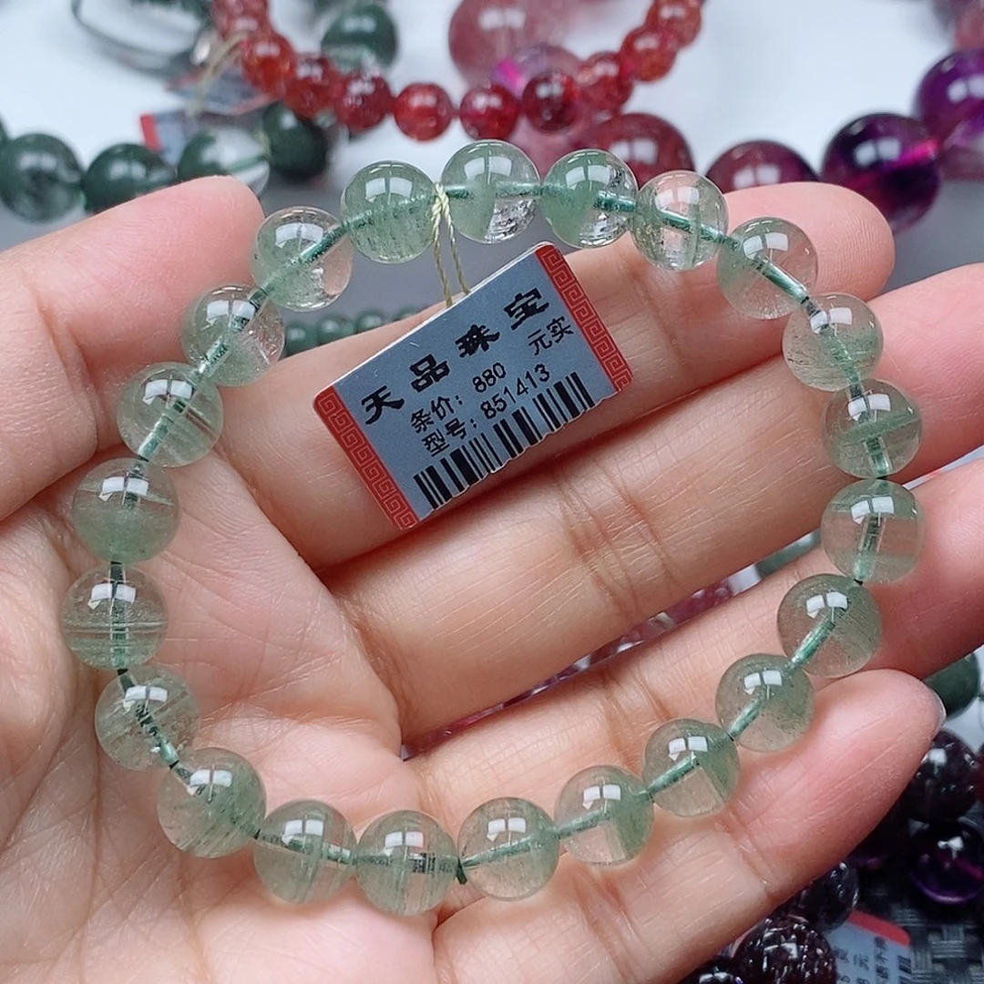 水晶手链未镶嵌绿幽灵手链851413