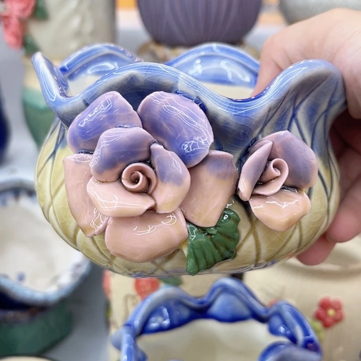 多肉植物陶瓷花盆9.99包邮