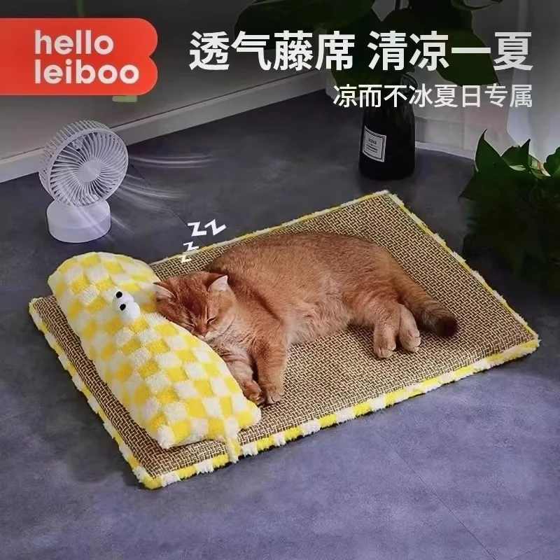宠物凉席垫子猫咪幼猫夏天睡垫狗狗夏季睡觉降温凉垫防潮狗窝垫子