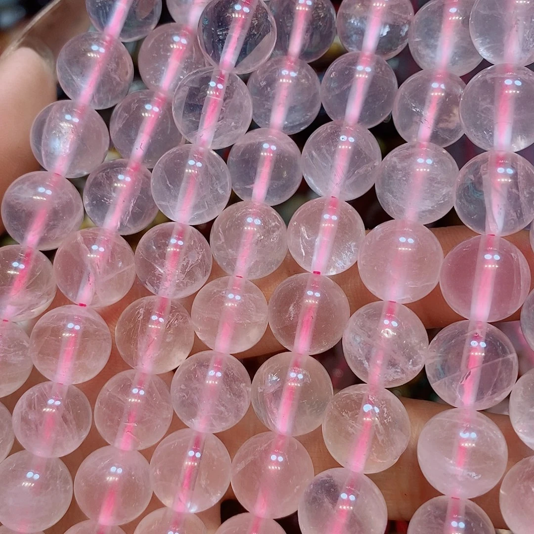 玛瑙/玉髓散珠天然冰糯马粉水晶12mm