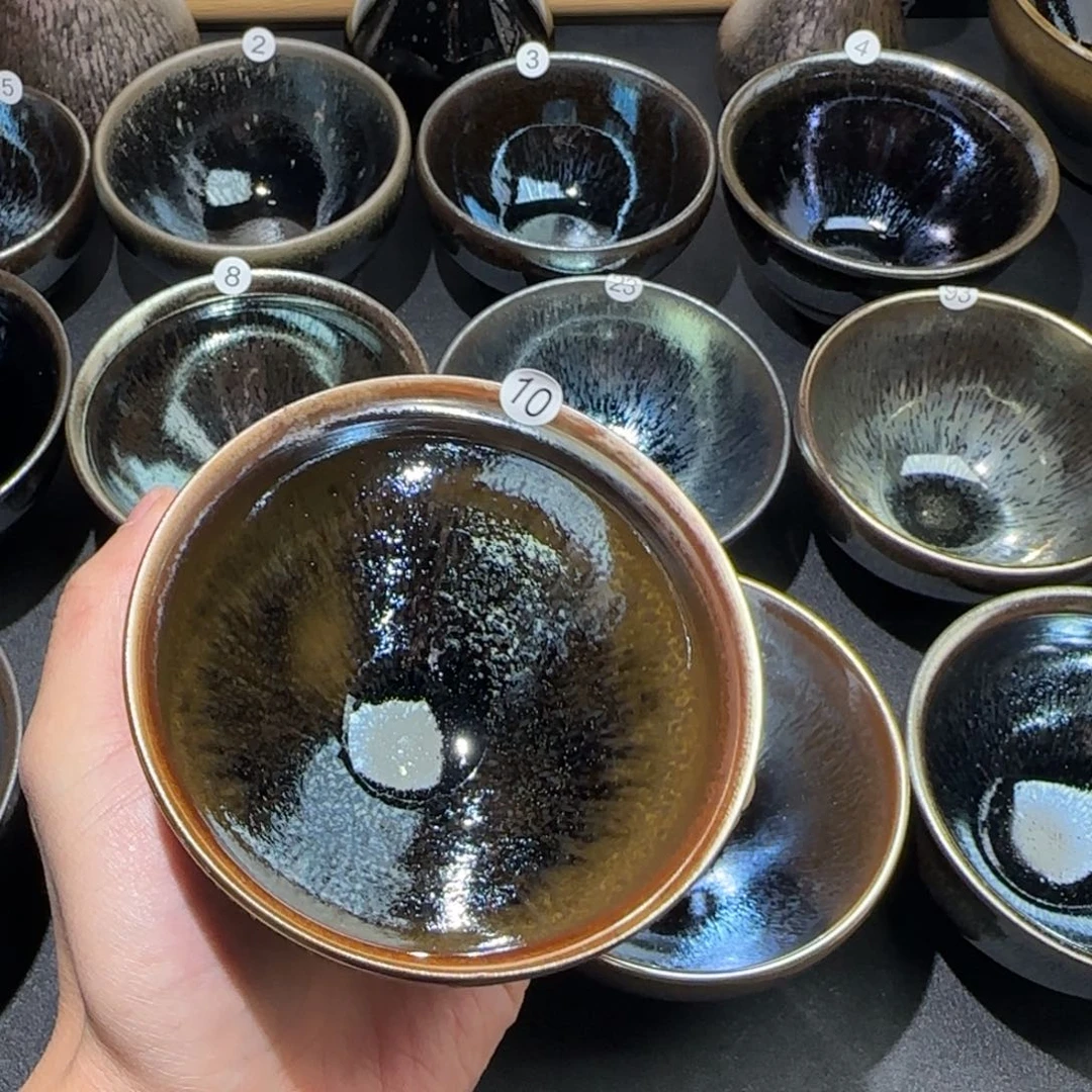 茶盏精品柴烧放漏放漏10