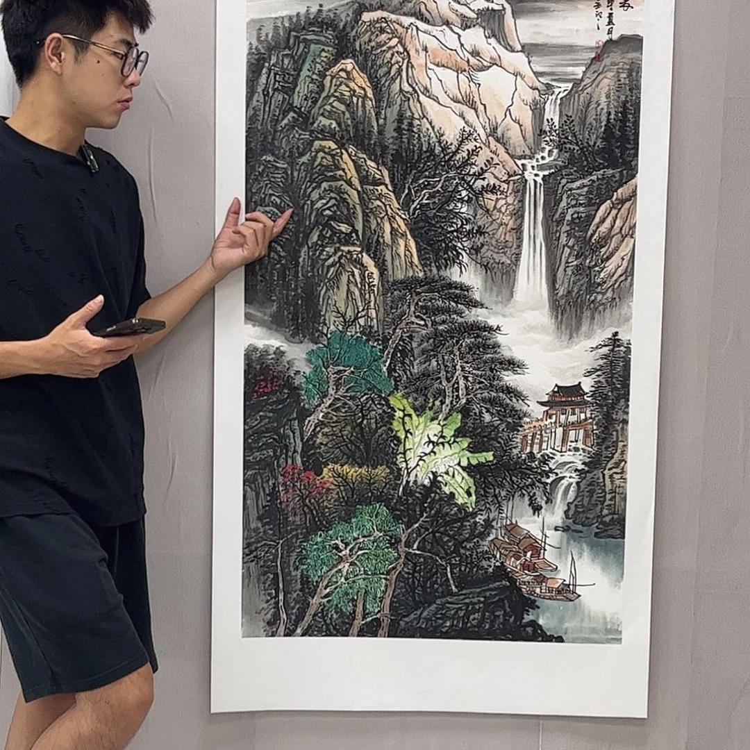 国画国画作品宣纸纯手绘