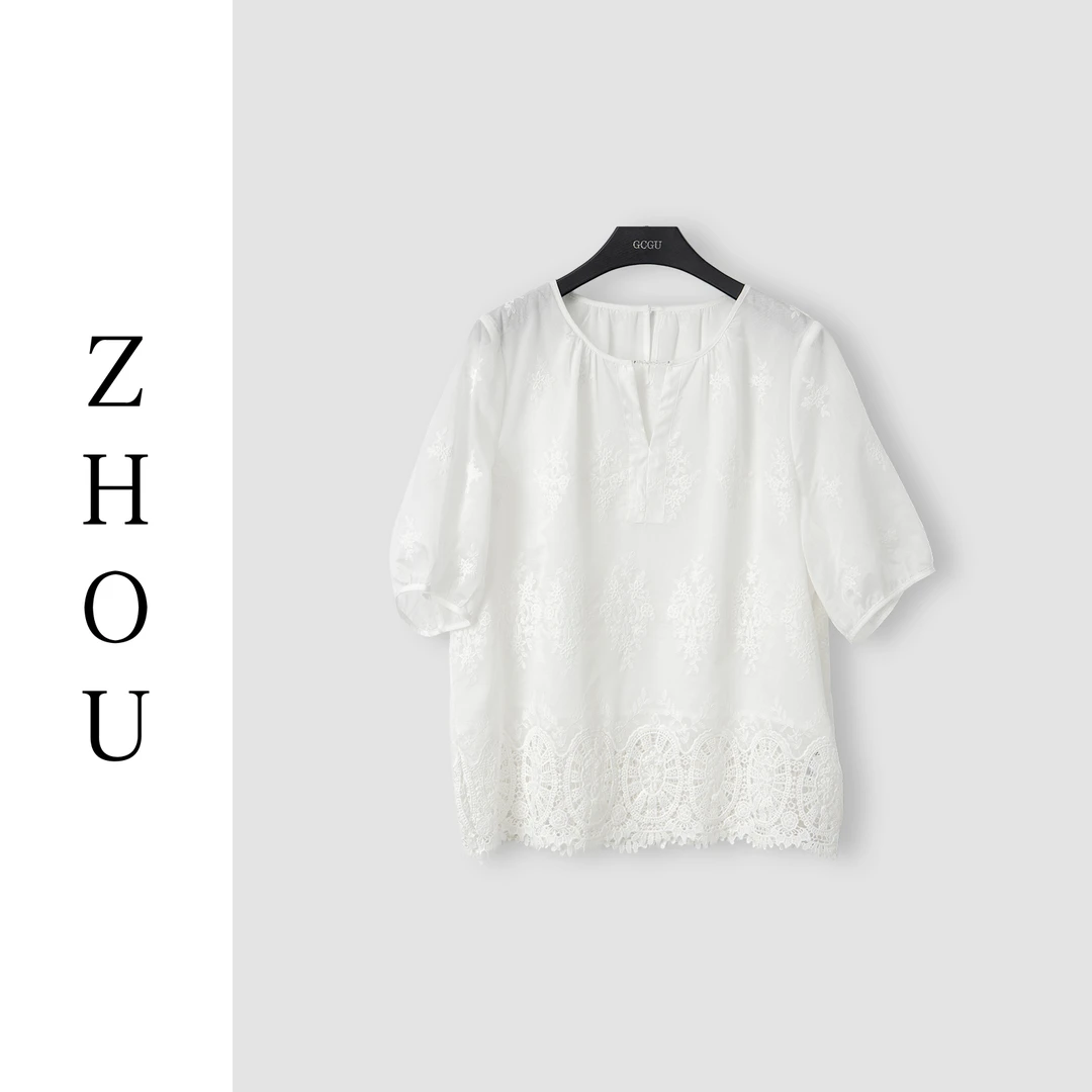 （周哥甄选）白色上衣-23616
