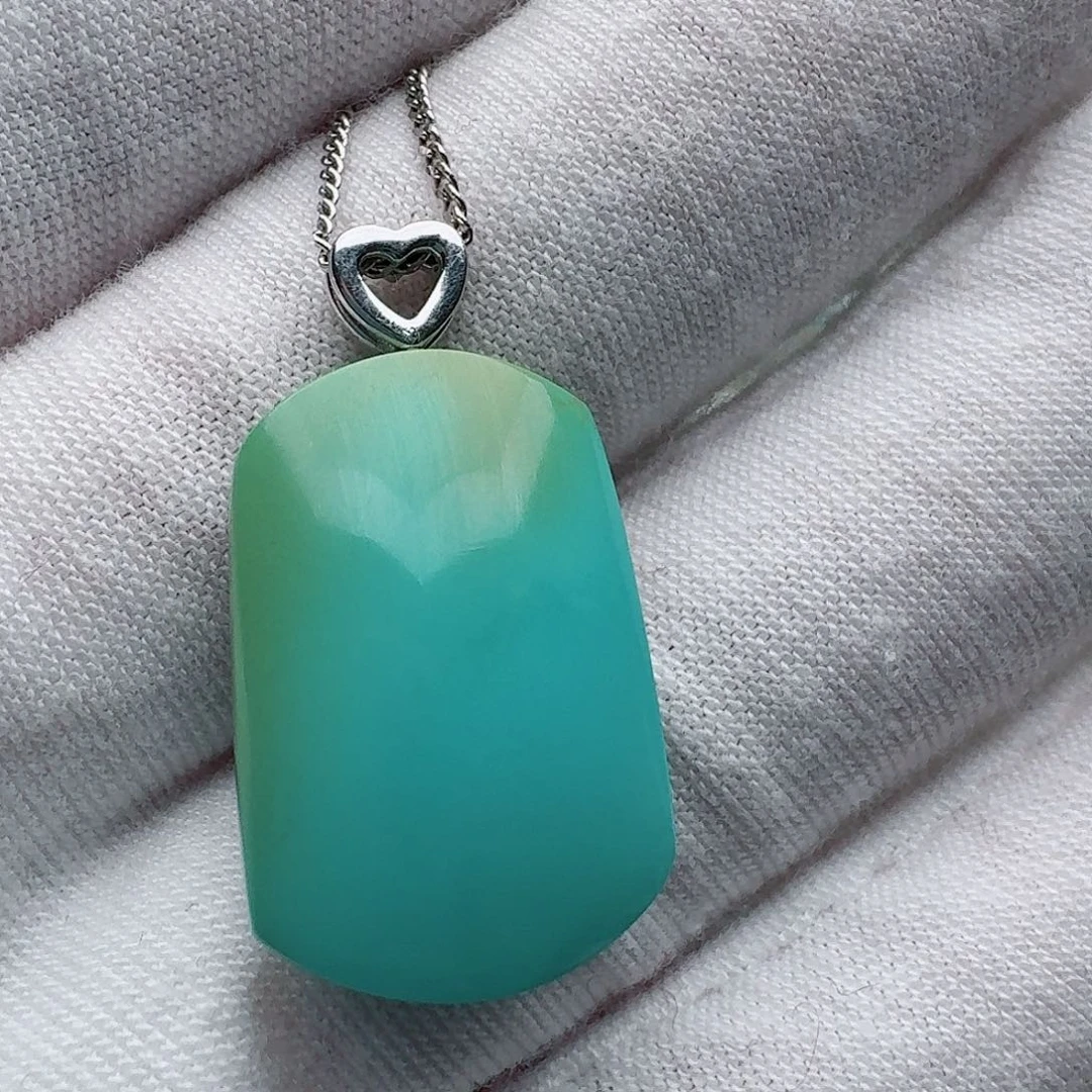 绿松石银S925镶嵌颈饰