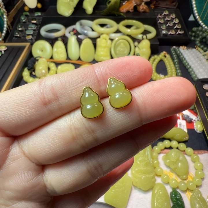 和田玉（黄玉）颈饰银S925镶嵌