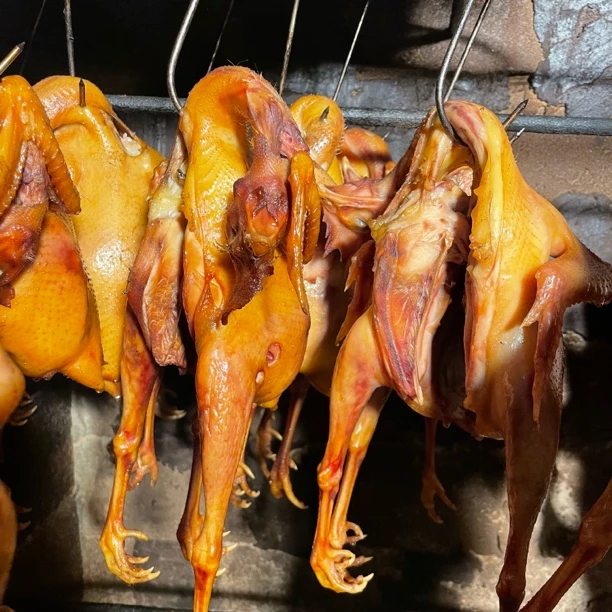 浏阳农家柴火现熏腊鸡，腊肉
