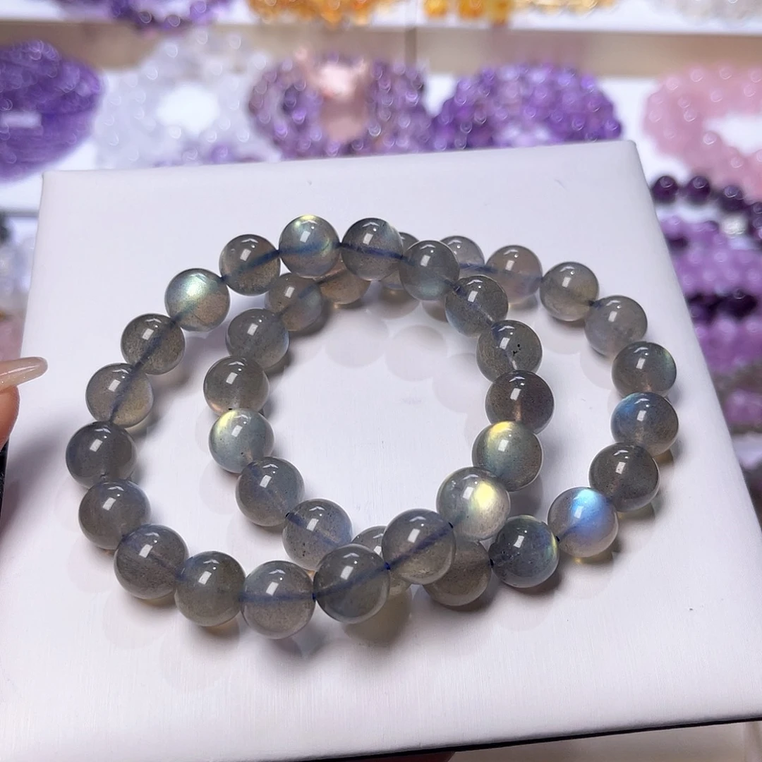 水晶手串未镶嵌1*天然水晶10mm*2