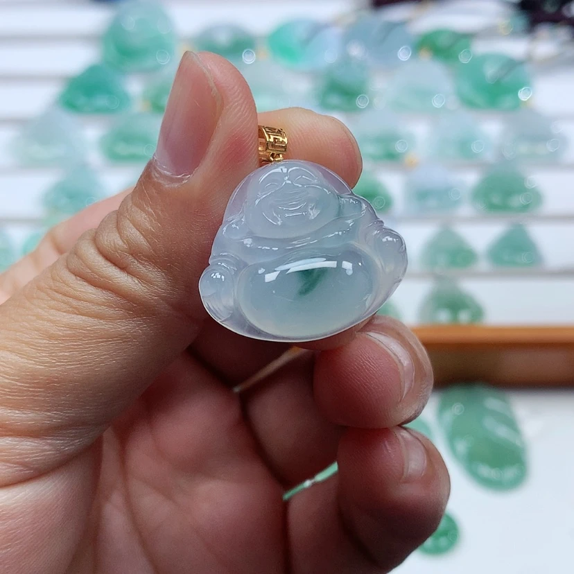 【闪购商品】吊坠(赠链)18K金镶嵌翡翠