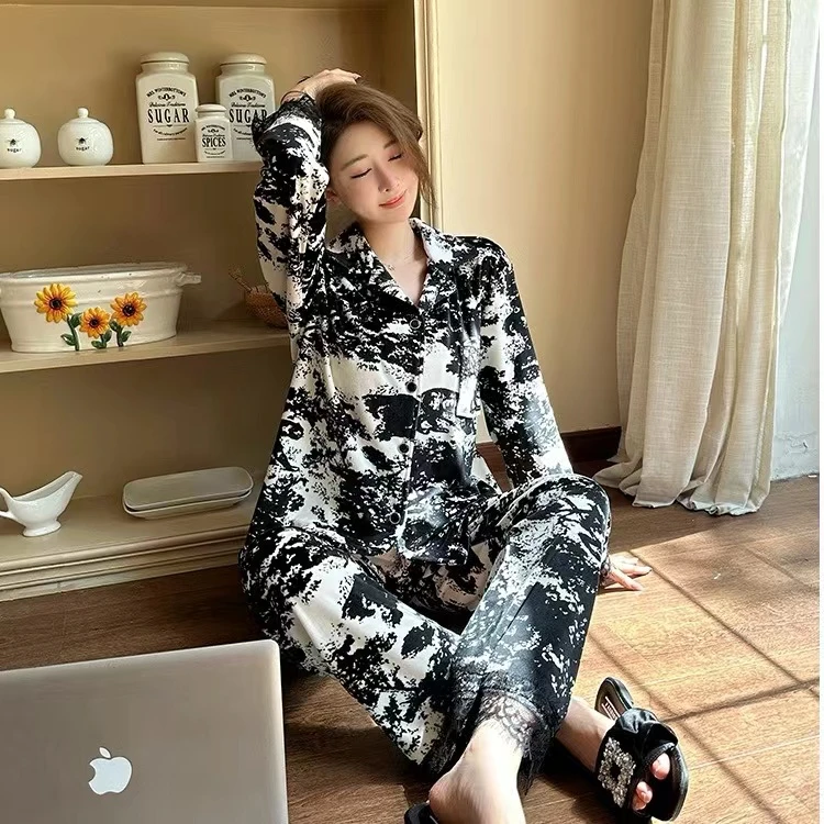 家居服女海岛绒睡衣套装23096