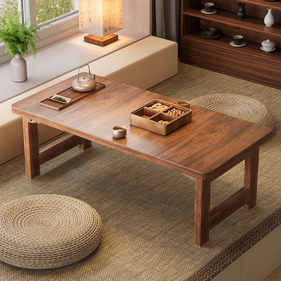 飘窗小桌子可折叠床上炕桌矮桌茶几卧室迷你餐桌床边桌小户型阳台