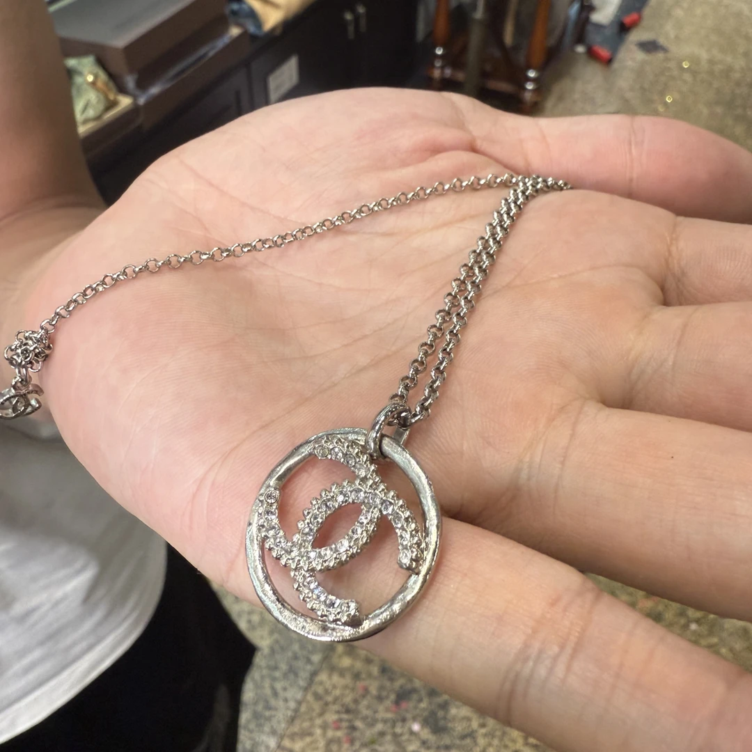 95新 Chanel/香奈儿 夏七中古/chanel满钻项链
