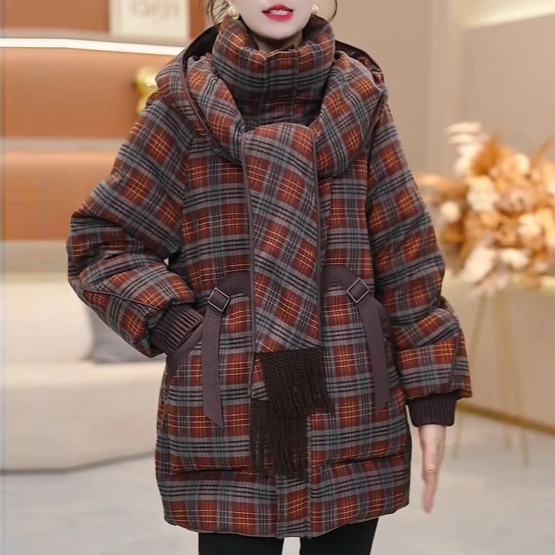 时尚羽绒服女冬季2025年新款今年流行爆款中长款巨好看中长款外套