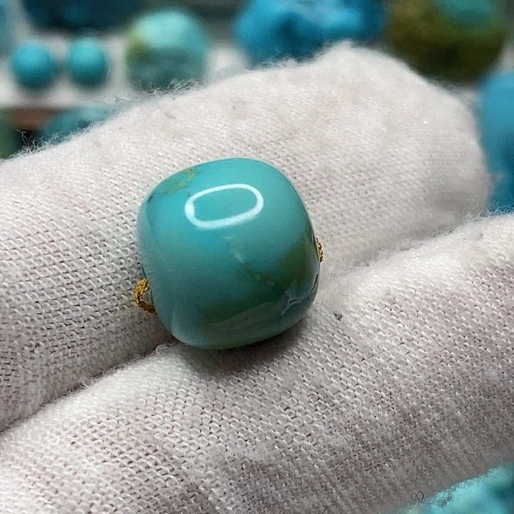 绿松石未镶嵌天然原矿 地大质检