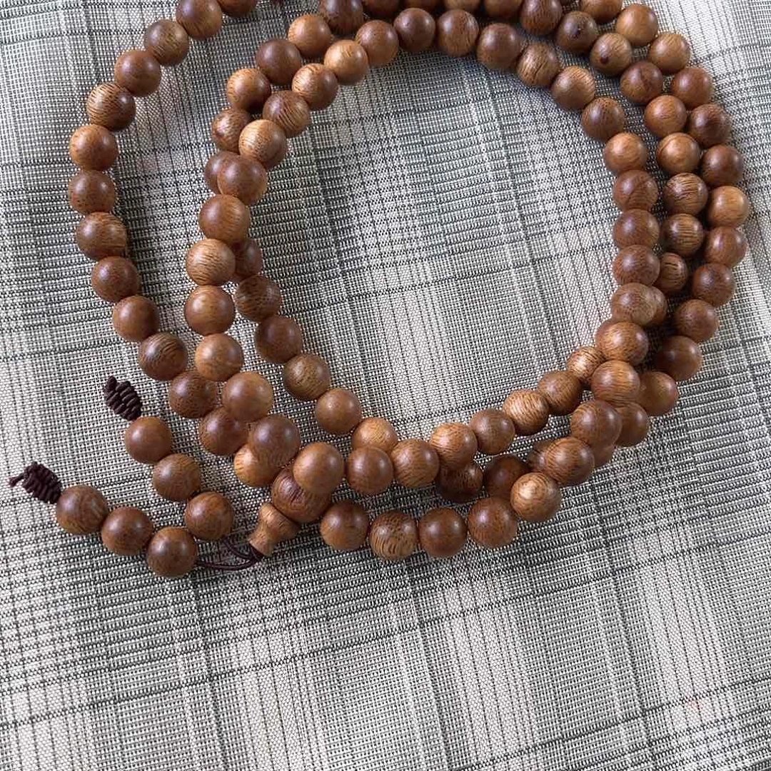 沉香手串越南芽庄白棋JSD-08圆珠多圈沉水46+多样性发一