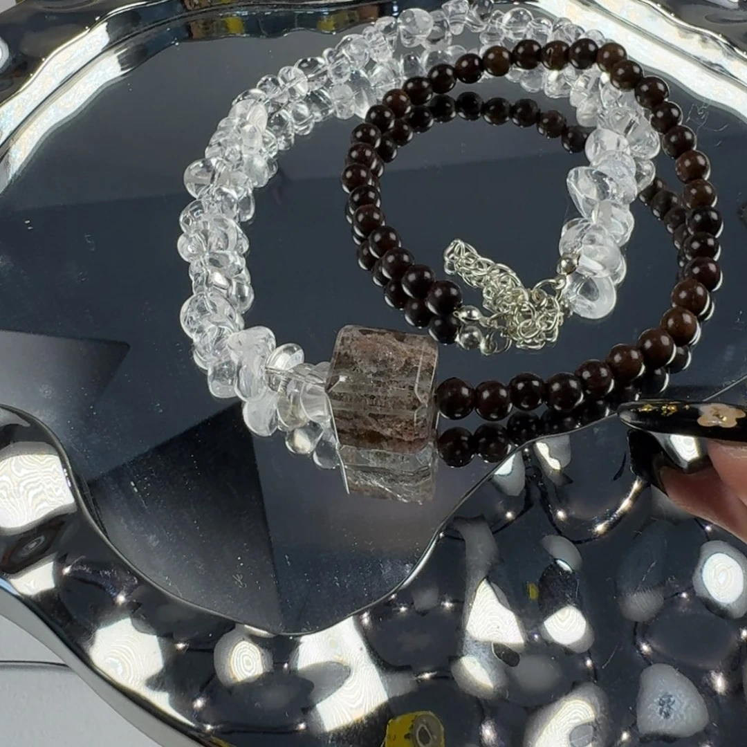 未镶嵌颈饰水晶幽灵方糖项链