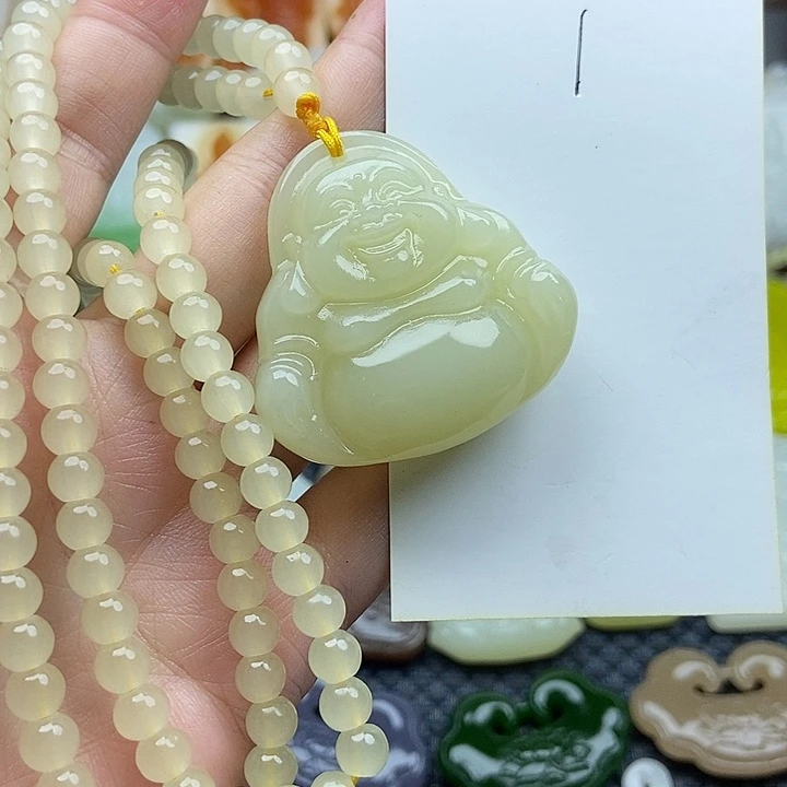 和田玉未镶嵌颈饰