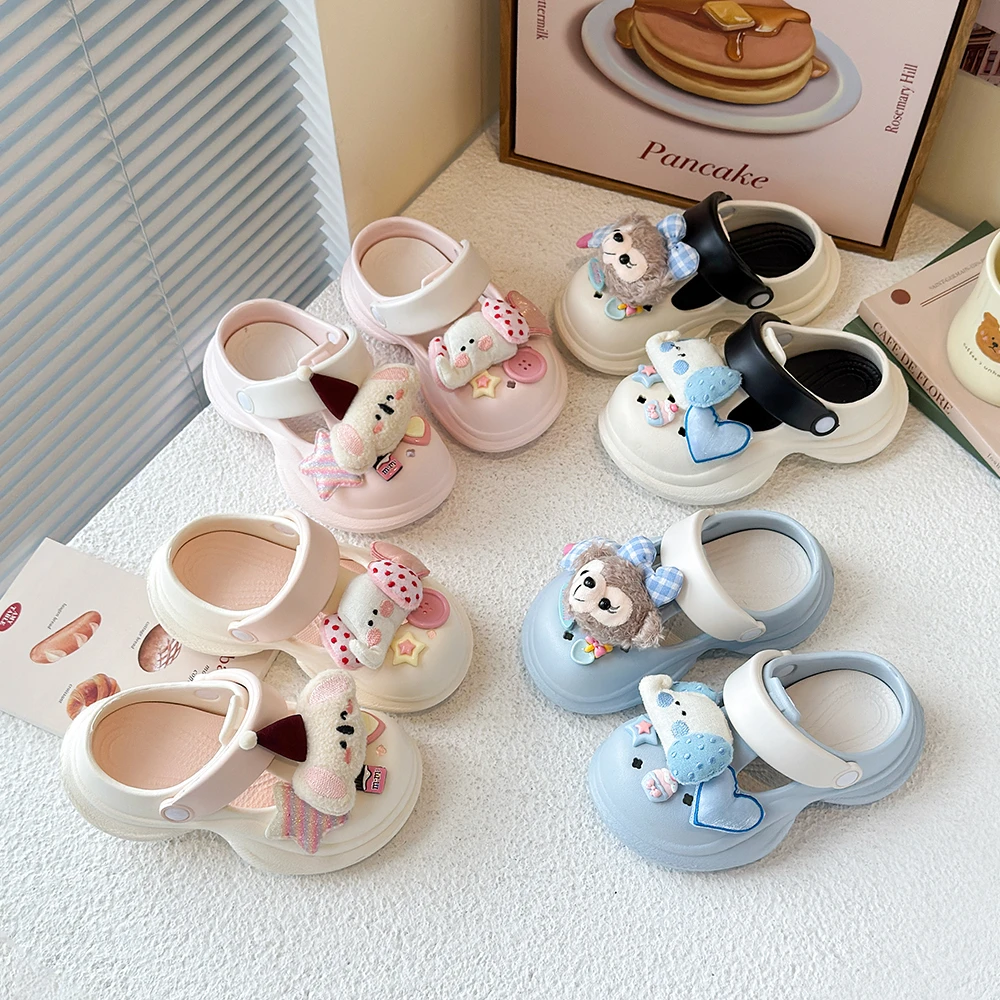 女童可爱凉拖鞋女2025年夏季新款外穿厚底防滑踩屎感凉拖鞋085-15