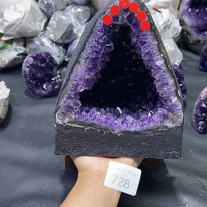 紫晶珠宝半成品未镶嵌