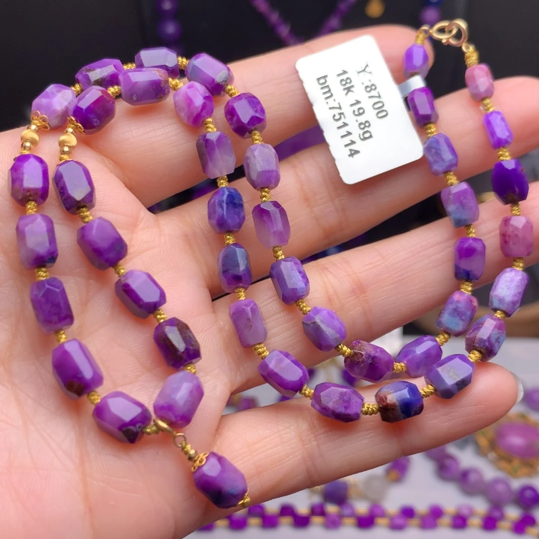 苏纪石（舒俱来）18K金镶嵌项链