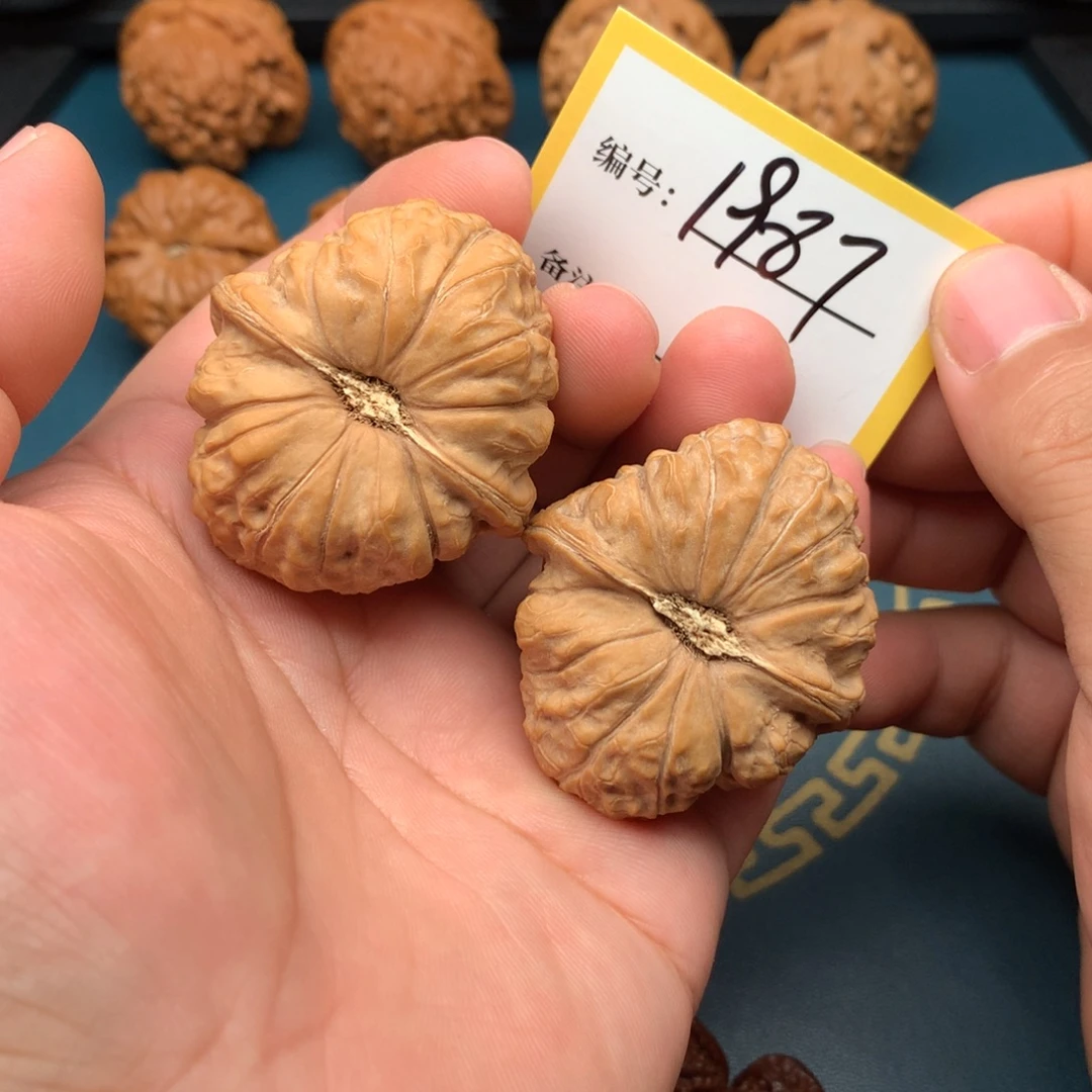 把件文玩核桃42南瓜墩1987