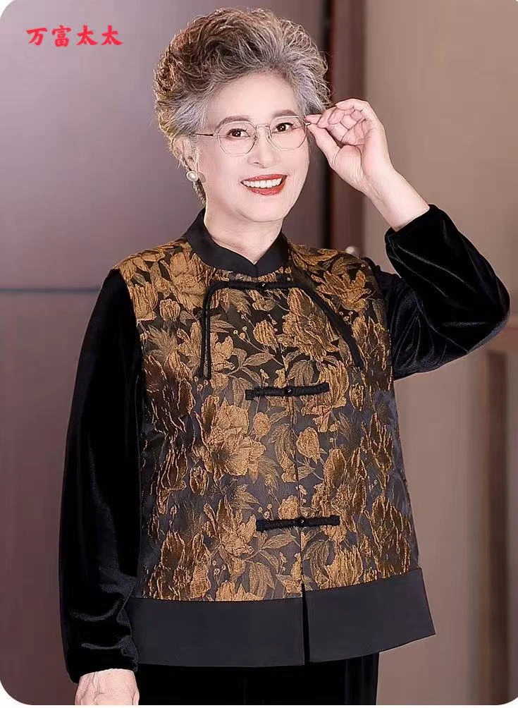 万富太太国风马甲秋季中式复古
