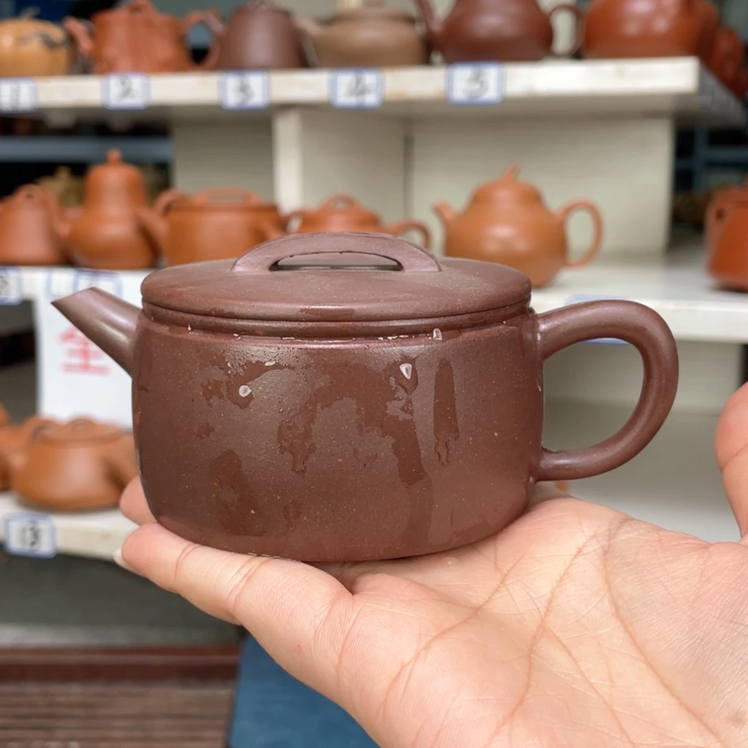 紫砂茶壶鶴*白紫泥全手160毫升