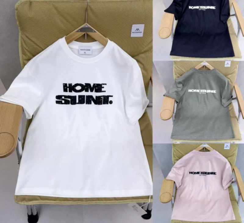 2025年夏季新款简约百搭休闲圆领短袖T恤122