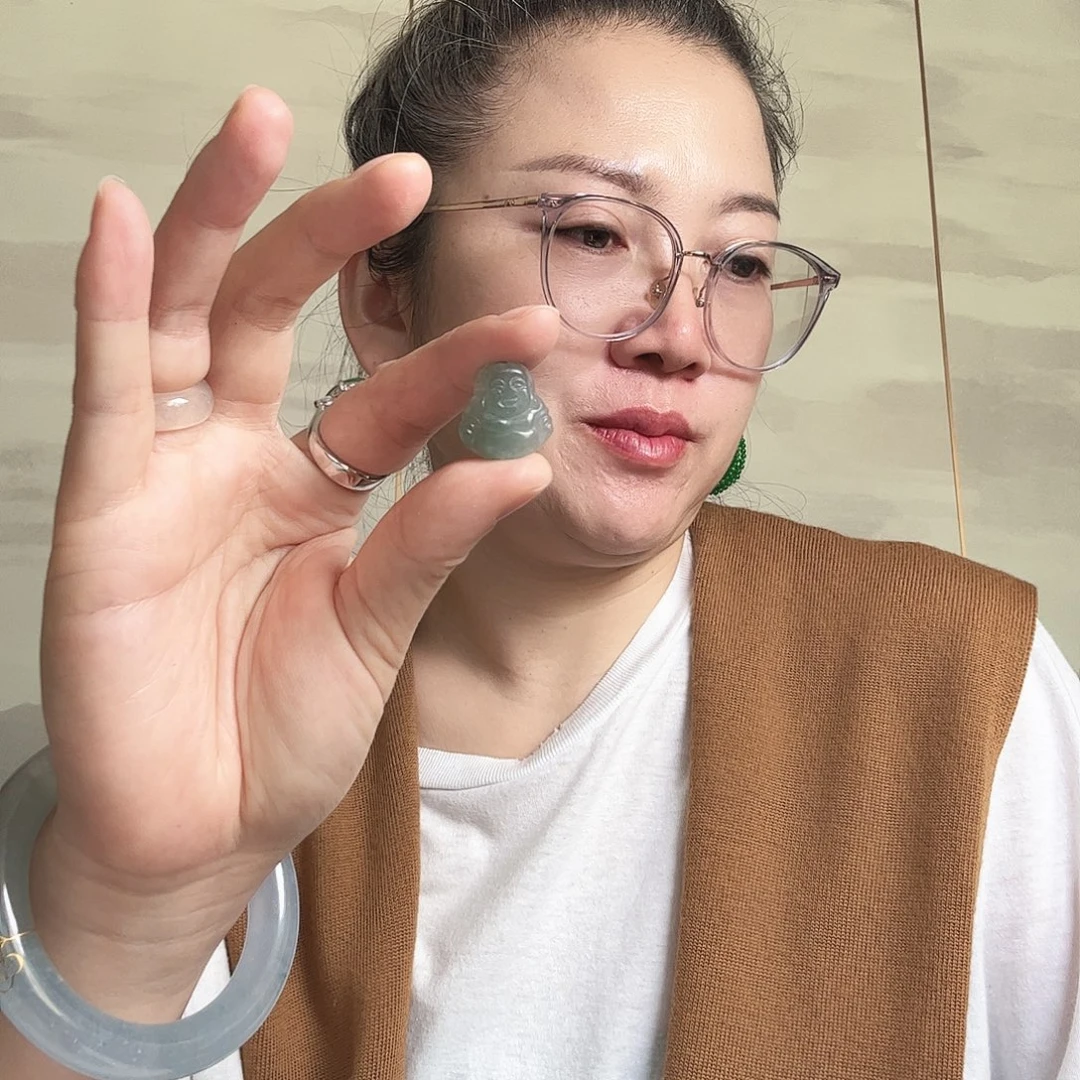 S***0翡翠未镶嵌颈饰天然缅甸翡翠吊坠