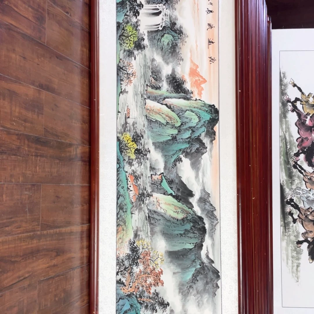 国画带框尺寸48*163厘米