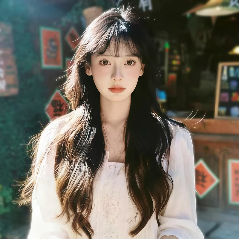 【高智御姐】小艾假发女款高层次长卷发大波浪超自然减龄全头套推荐