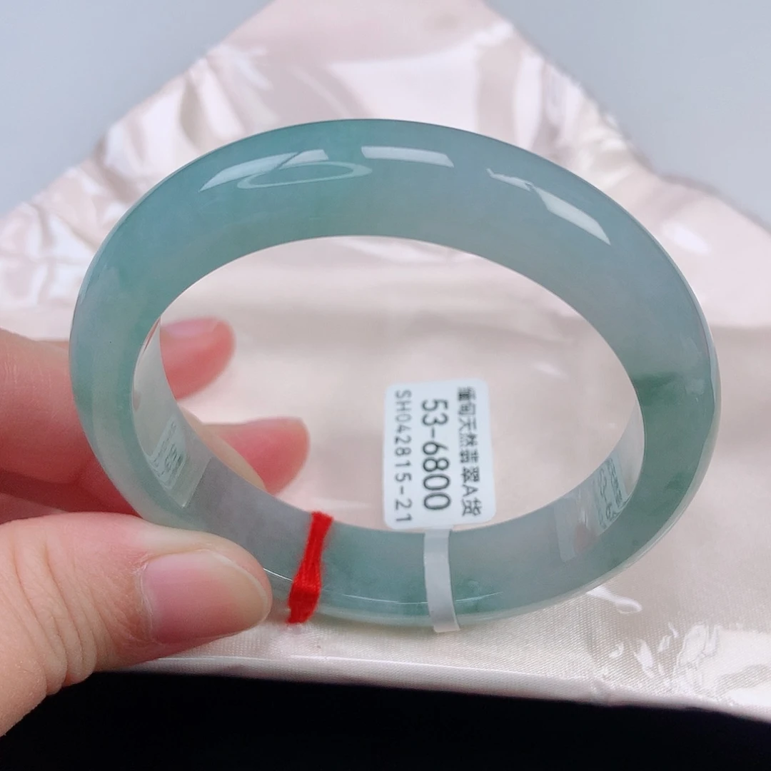 未镶嵌手镯翡翠53正圈