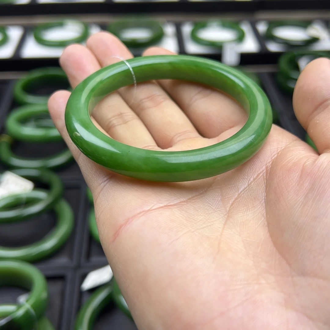 和田玉（碧玉）未镶嵌手镯58