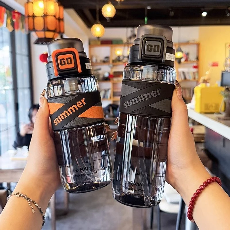 2025新款男生运动水杯学生上学专用大容tritan材质初中生健身水壶