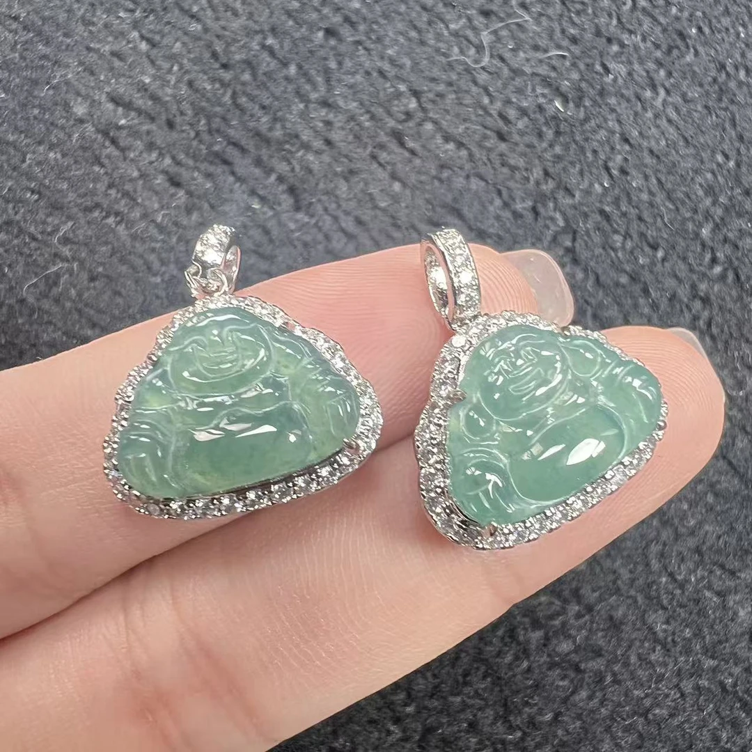 【玉经纶】182590/Q55-天然A货翡翠吊坠-多样性发其一