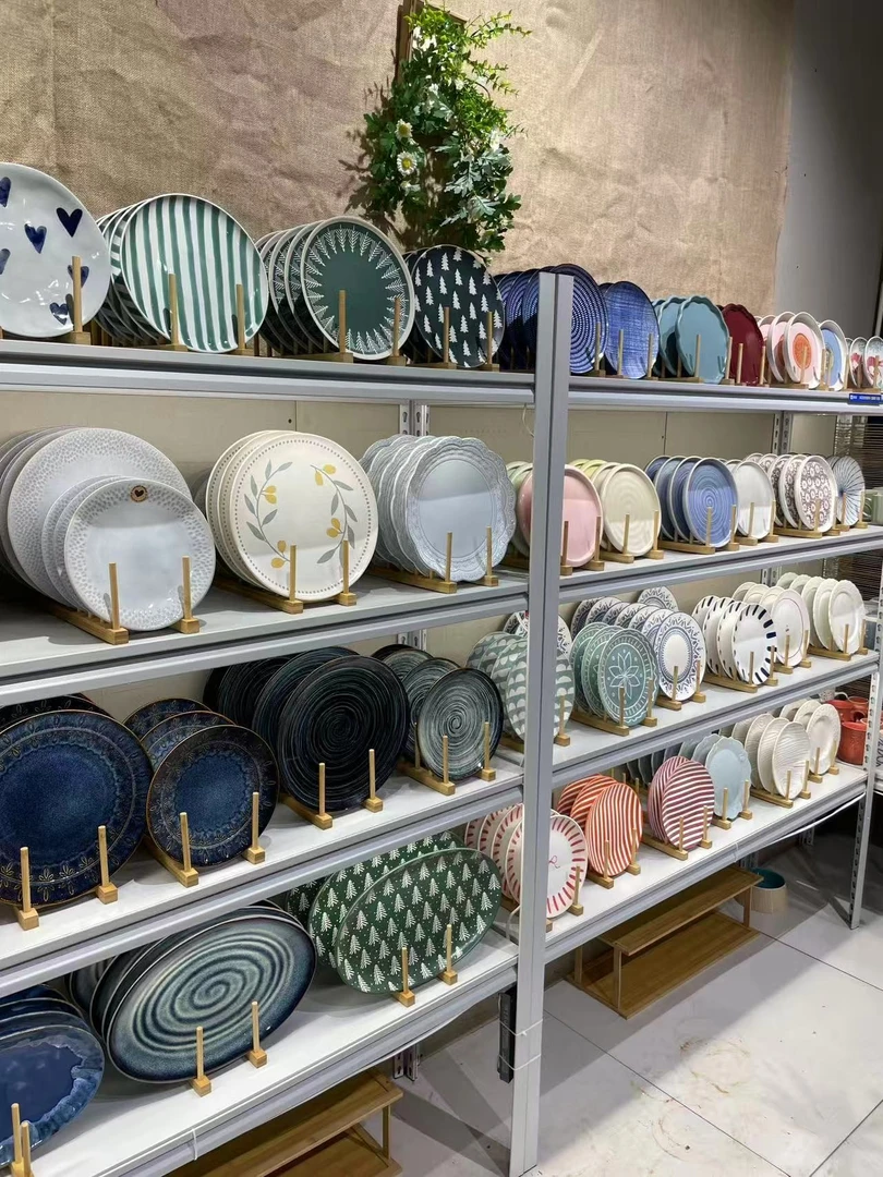 盘子类全场任意两件包邮！出口釉下彩陶瓷微波炉洗碗机可用