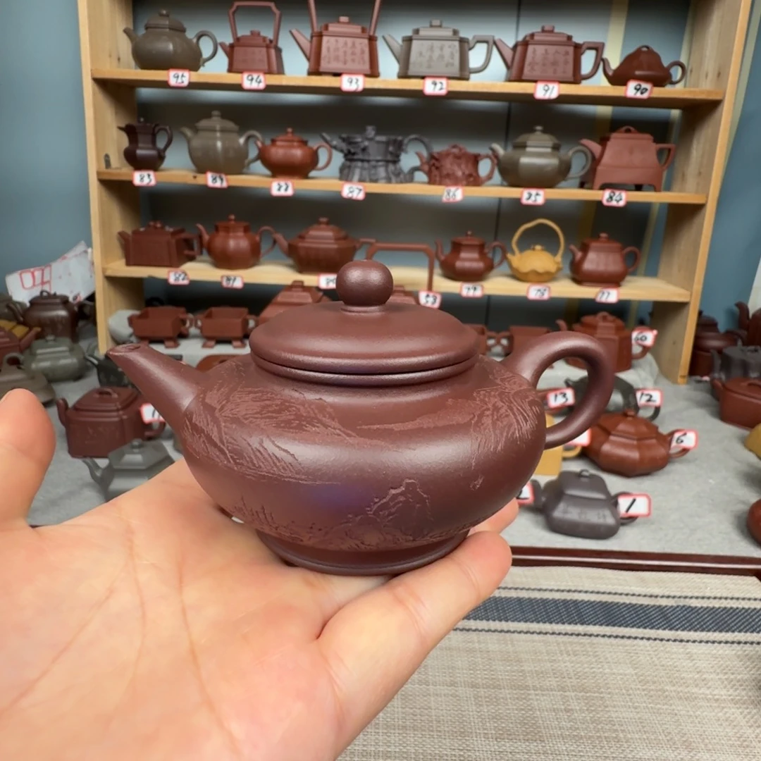 茶壶底槽青半手工制作