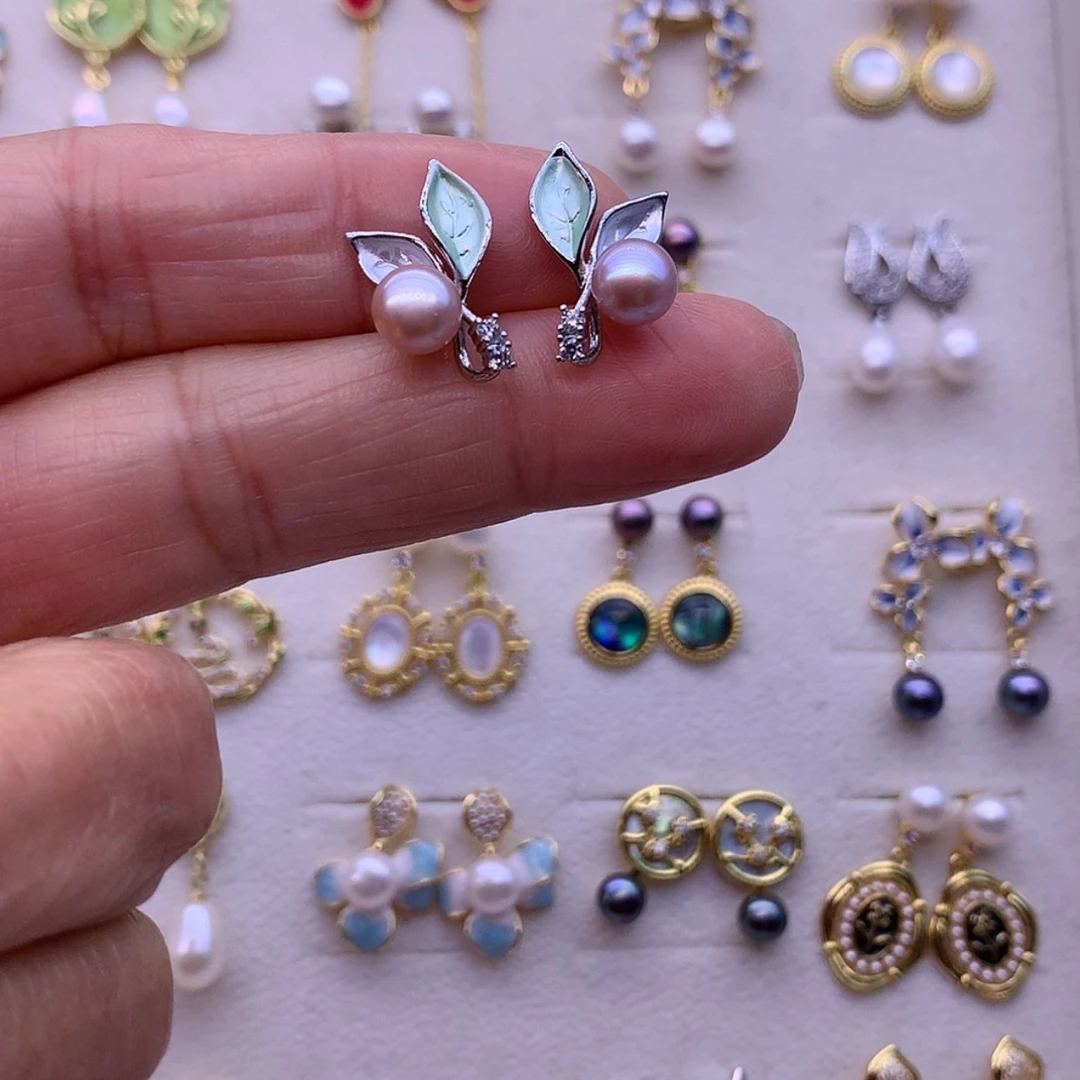 【闪购商品】淡水珍珠耳饰合金