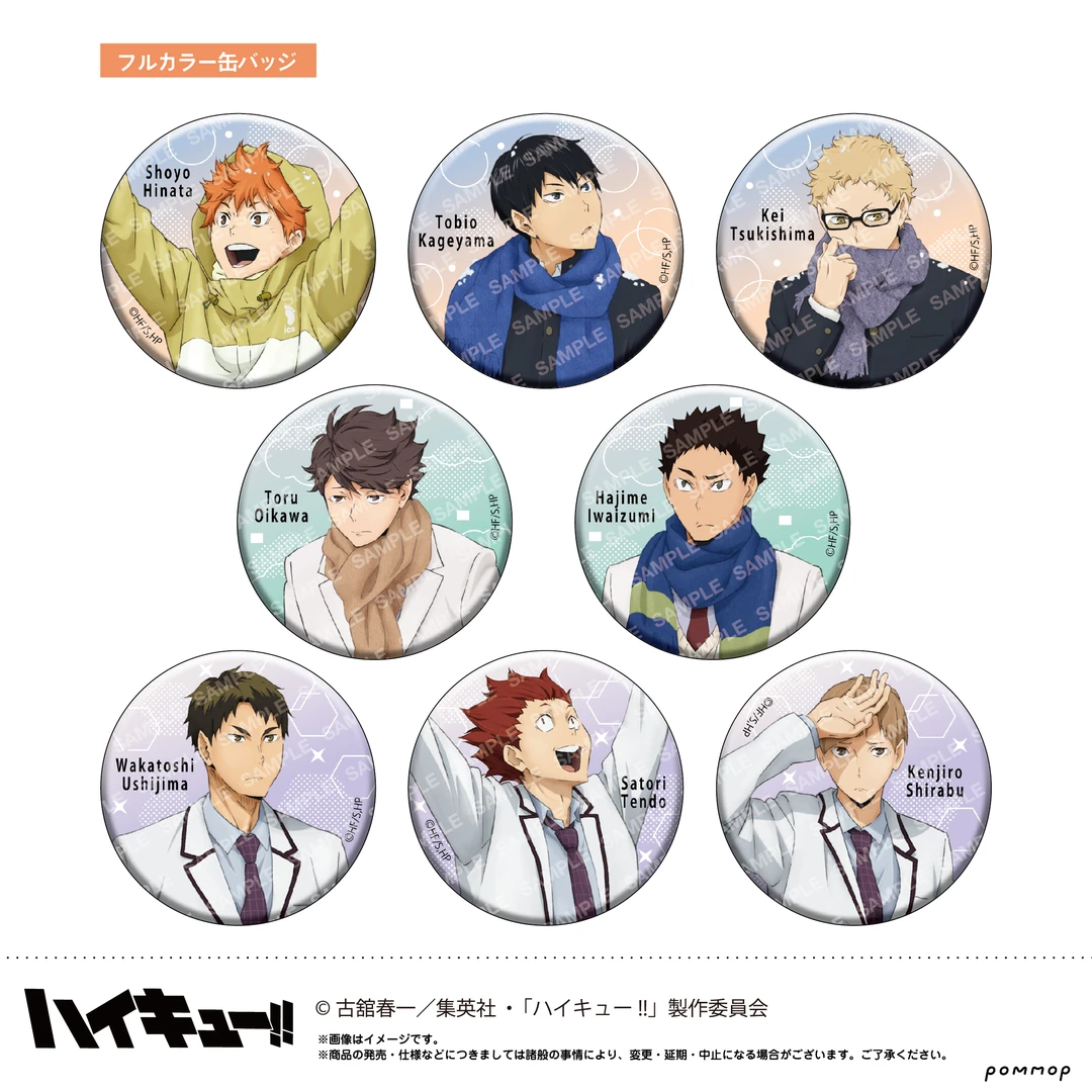 【排球少年】天气版权 第一弹吧唧 徽章 A盒B盒 现货