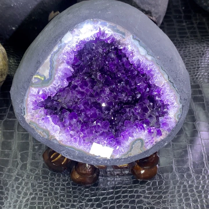 水晶福利紫晶钱袋子未镶嵌