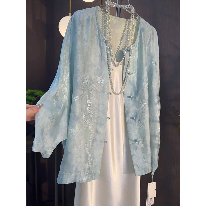 新中式国风年轻款复古改良唐装高级感2025年夏季超火新款上衣小衫