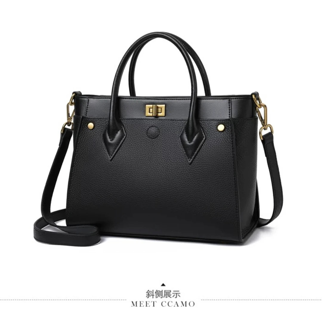 2025百搭新款气质肩包欧美大容量休闲斜挎包女士托特包（H320）