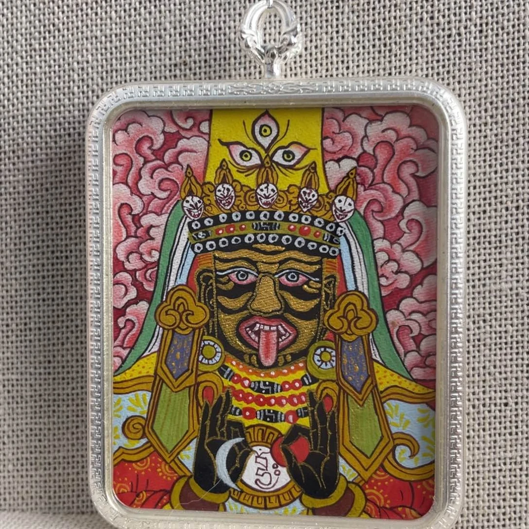 纯铜纯铜扎基纯手绘唐卡