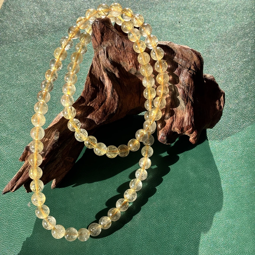 【晶皇】黄发晶三圈7-8mm