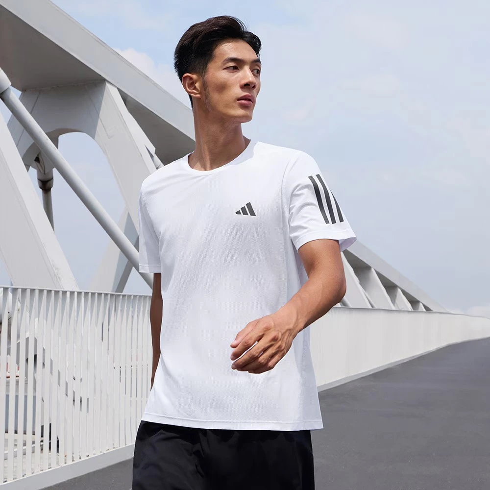 adidas/阿迪达斯【商场同款】男子速干跑步运动短袖圆领T恤IK7436
