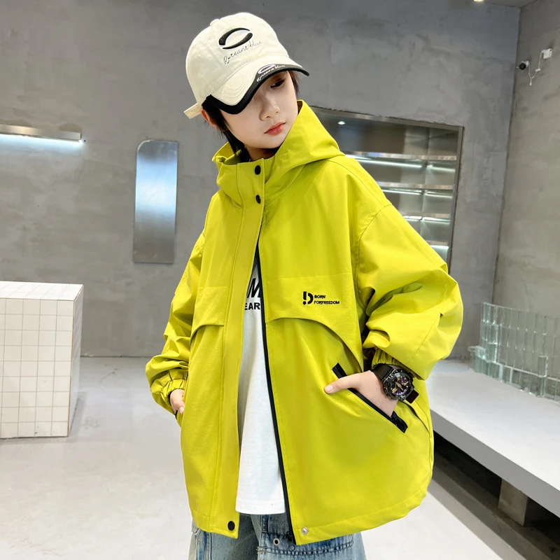 巴拉巴拉男孩女孩男童户外冲锋衣春秋2025新款儿童秋装外套潮男孩